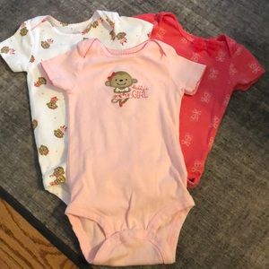 Lot of 3 just one you by carters bodysuits